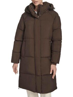 Cozy Women's Hooded Midlength Puffer Jacket | Cloud Puff Coat for Winter Wear